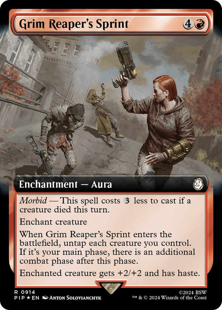 Grim Reaper's Sprint (Extended Art) (Surge Foil) [Fallout] | Gate City Games LLC