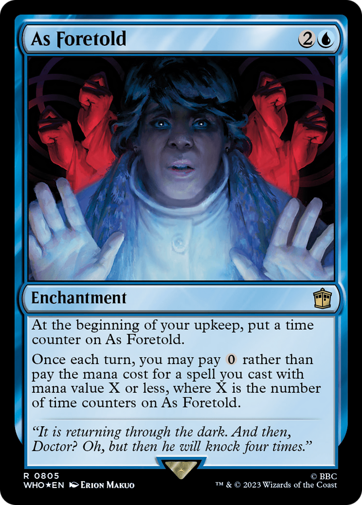 As Foretold (Surge Foil) [Doctor Who] | Gate City Games LLC