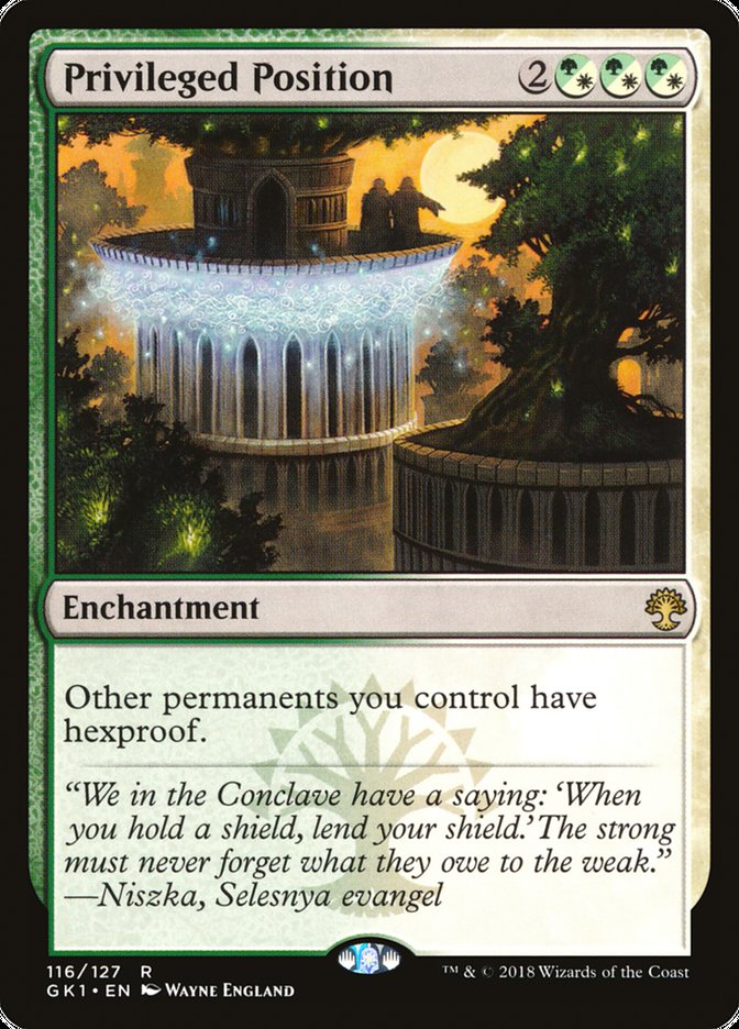 Privileged Position [Guilds of Ravnica Guild Kit] | Gate City Games LLC