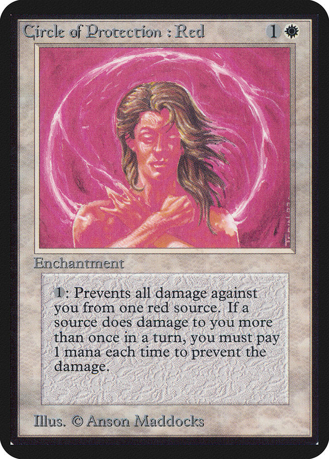 Circle of Protection: Red [Alpha Edition] | Gate City Games LLC