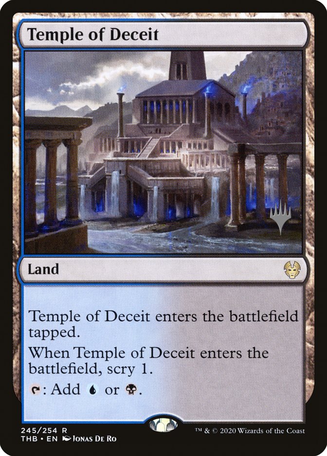 Temple of Deceit (Promo Pack) [Theros Beyond Death Promos] | Gate City Games LLC
