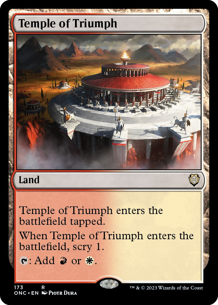 Temple of Triumph [Phyrexia: All Will Be One Commander] | Gate City Games LLC