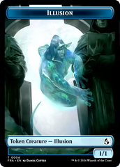 Illusion // Jace Double-Sided Token [Reality Fracture Tokens] | Gate City Games LLC