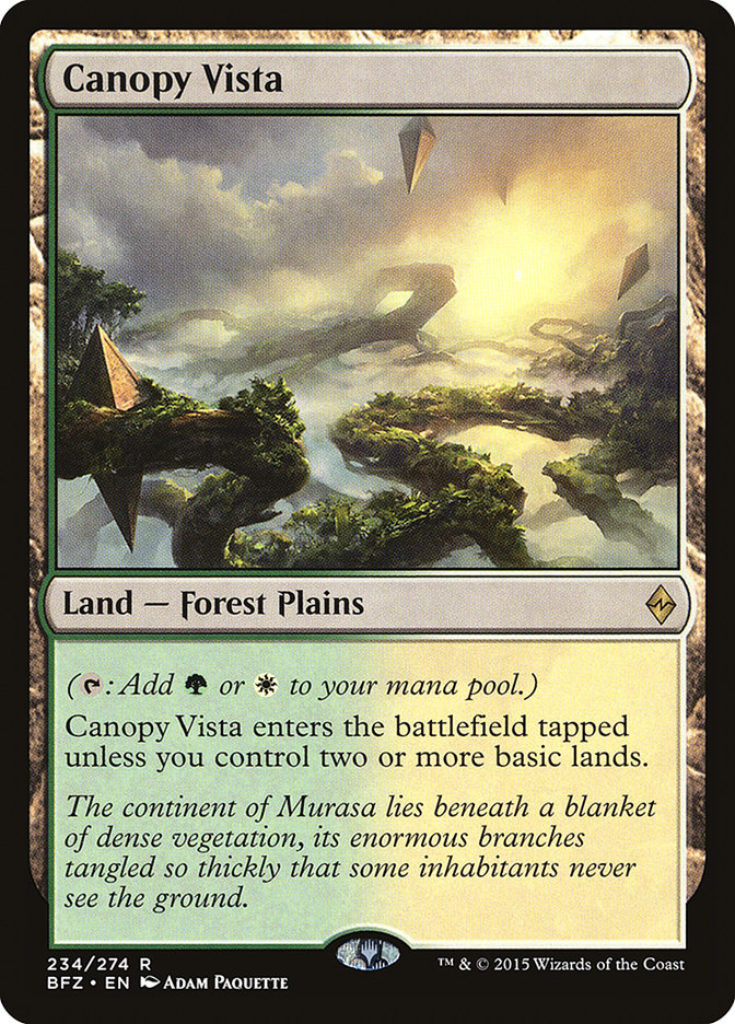 Canopy Vista [Battle for Zendikar] | Gate City Games LLC