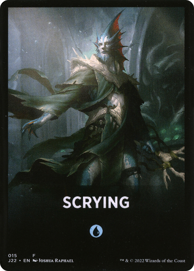 Scrying Theme Card [Jumpstart 2022 Front Cards] | Gate City Games LLC