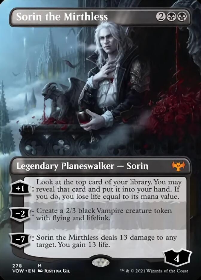 Sorin the Mirthless (Borderless) [Innistrad: Crimson Vow] | Gate City Games LLC