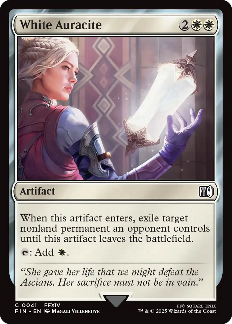 White Auracite [FINAL FANTASY] | Gate City Games LLC