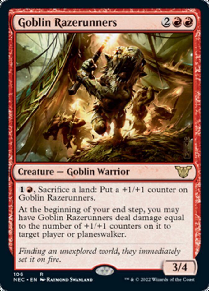 Goblin Razerunners [Kamigawa: Neon Dynasty Commander] | Gate City Games LLC