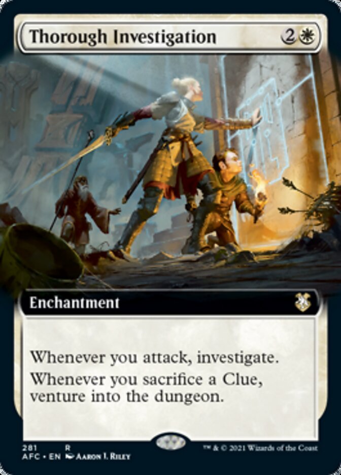 Thorough Investigation (Extended Art) [Dungeons & Dragons: Adventures in the Forgotten Realms Commander] | Gate City Games LLC