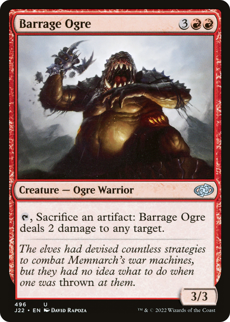 Barrage Ogre [Jumpstart 2022] | Gate City Games LLC