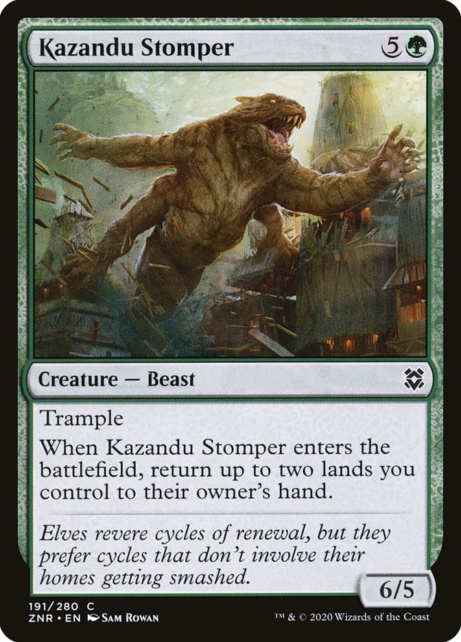 Kazandu Stomper [Zendikar Rising] | Gate City Games LLC