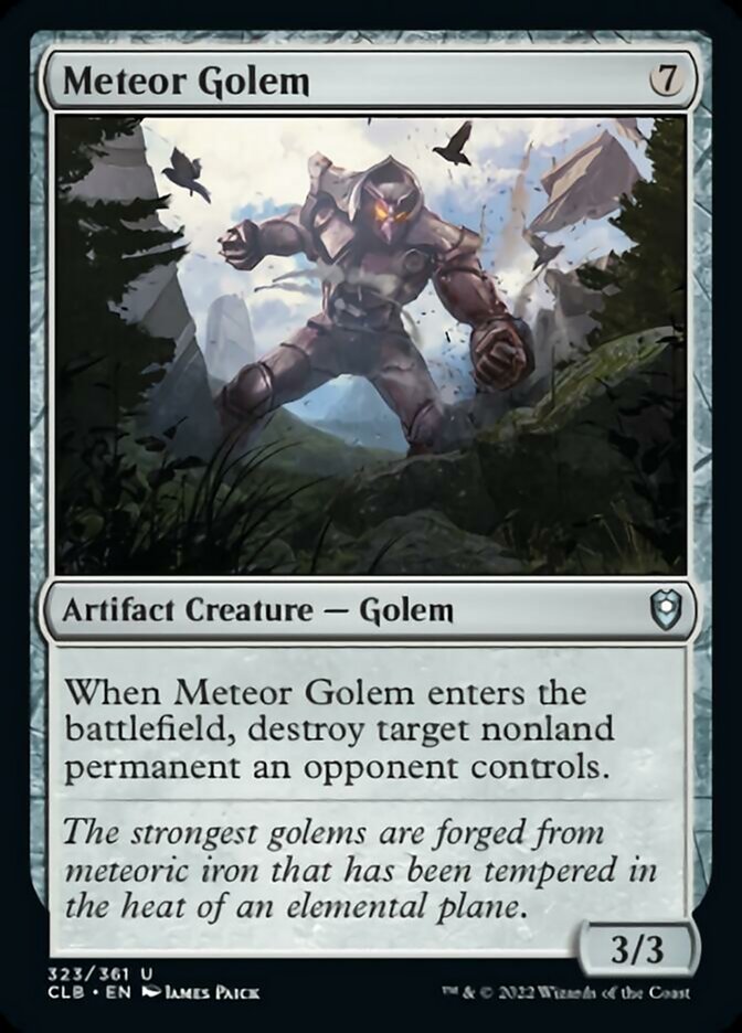 Meteor Golem [Commander Legends: Battle for Baldur's Gate] | Gate City Games LLC