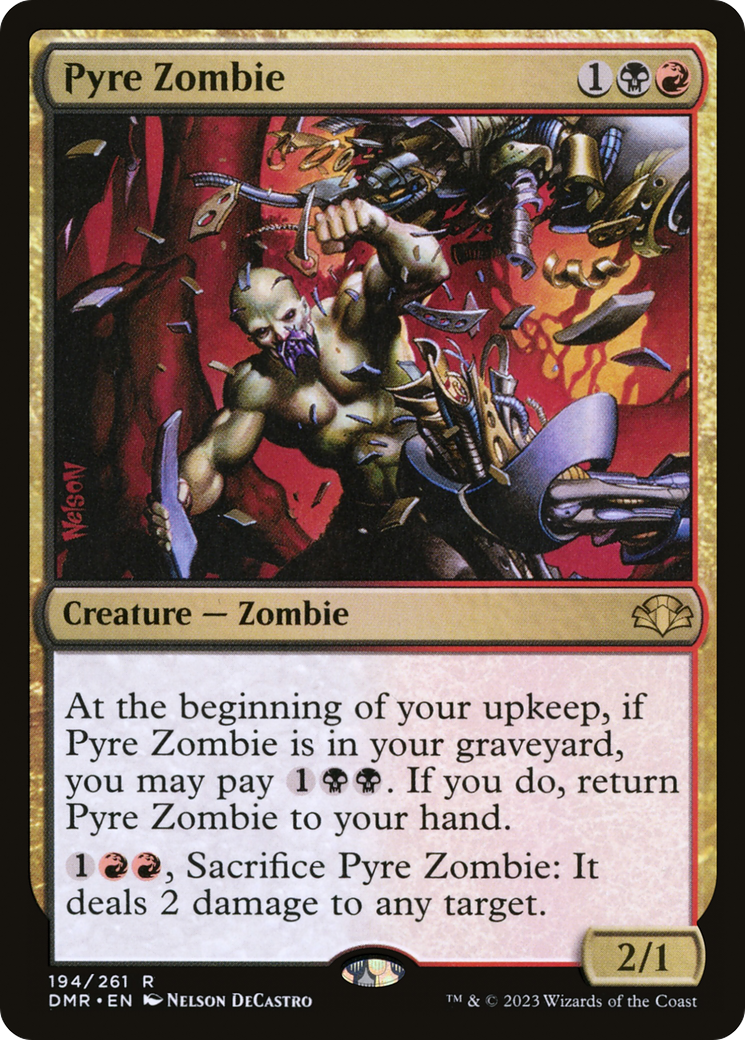 Pyre Zombie [Dominaria Remastered] | Gate City Games LLC