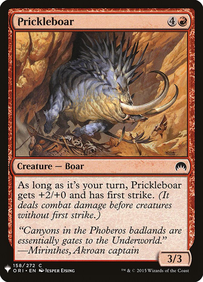 Prickleboar [Mystery Booster] | Gate City Games LLC