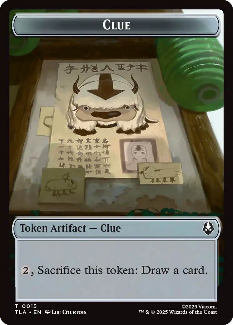 Clue (0015) // spirit (003) Double-Sided Token [Avatar: The Last Airbender Tokens] | Gate City Games LLC