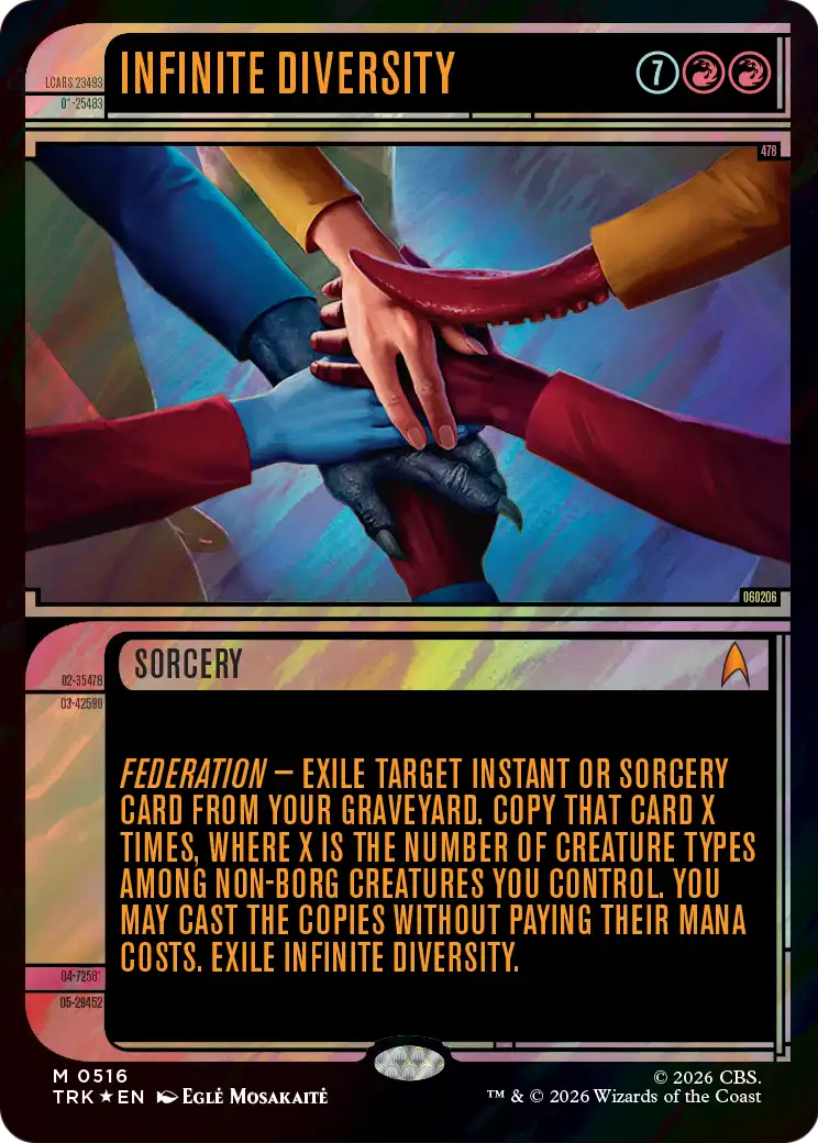Infinite Diversity (Showcase) (Surge Foil) [Star Trek] | Gate City Games LLC
