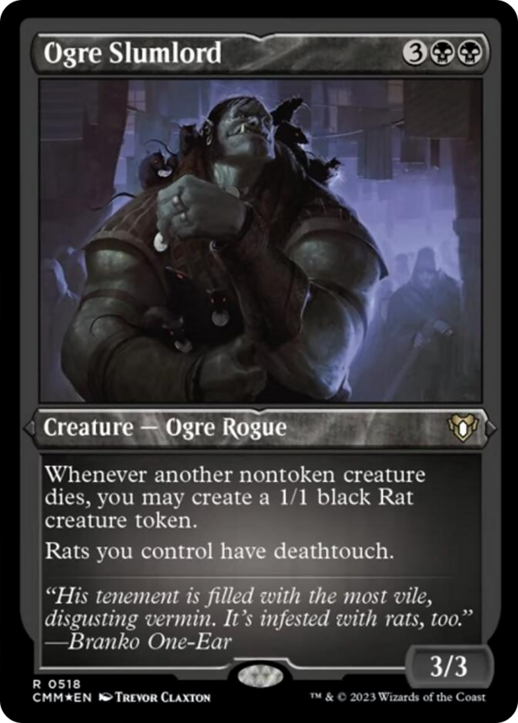 Ogre Slumlord (Foil Etched) [Commander Masters] | Gate City Games LLC