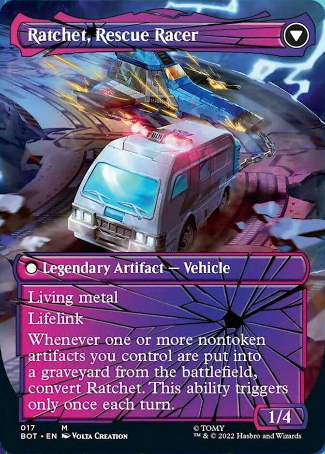 Ratchet, Field Medic // Ratchet, Rescue Racer (Shattered Glass) [Transformers] | Gate City Games LLC