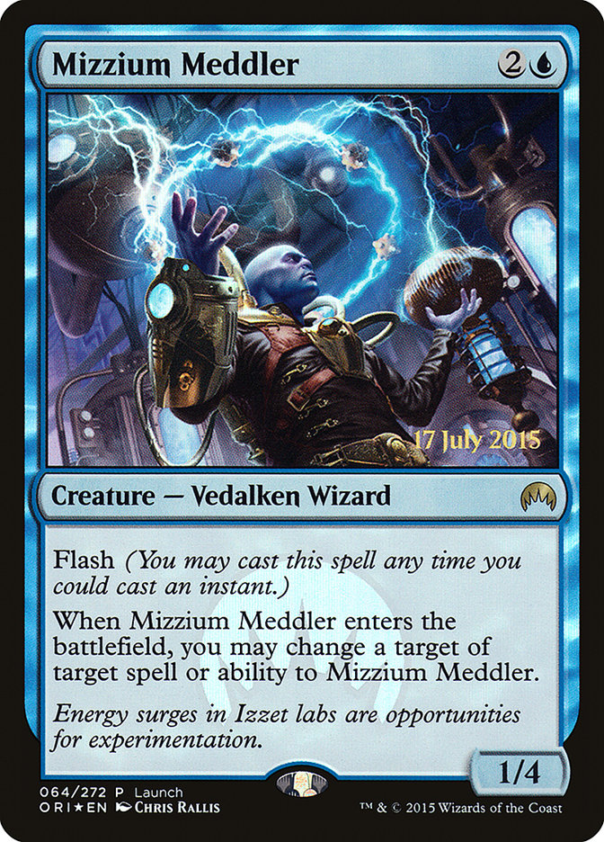 Mizzium Meddler (Launch) [Magic Origins Promos] | Gate City Games LLC