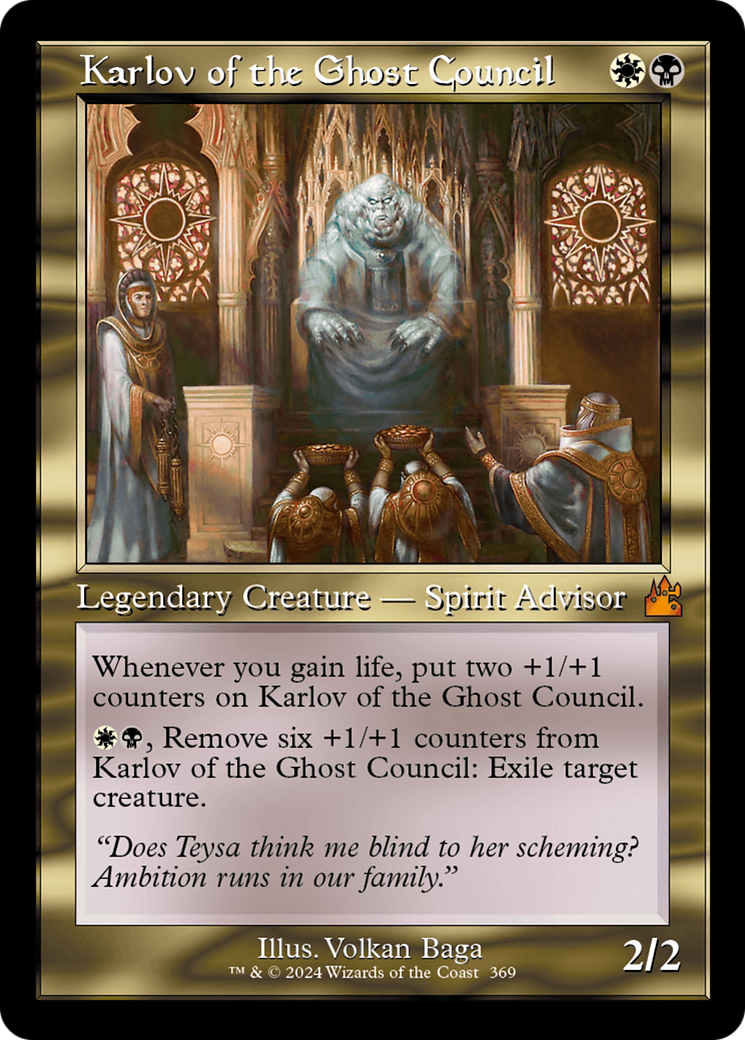 Karlov of the Ghost Council (Retro Frame) [Ravnica Remastered] | Gate City Games LLC