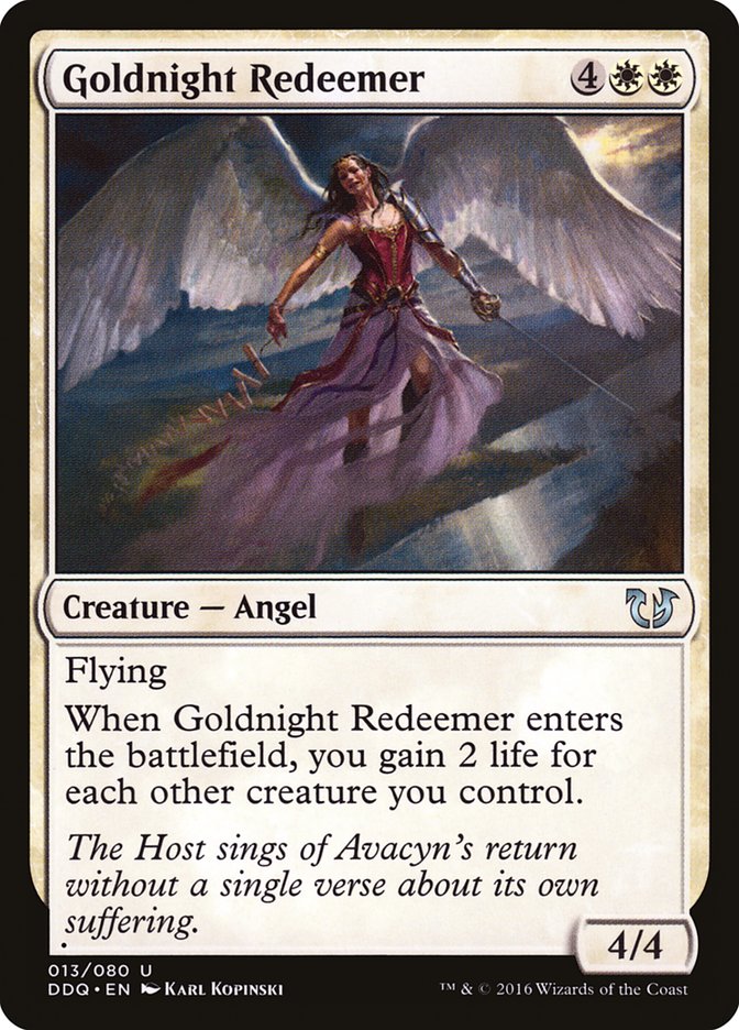 Goldnight Redeemer [Duel Decks: Blessed vs. Cursed] | Gate City Games LLC