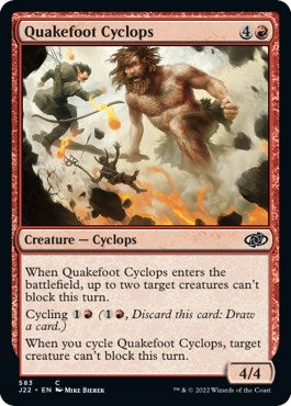 Quakefoot Cyclops [Jumpstart 2022] | Gate City Games LLC