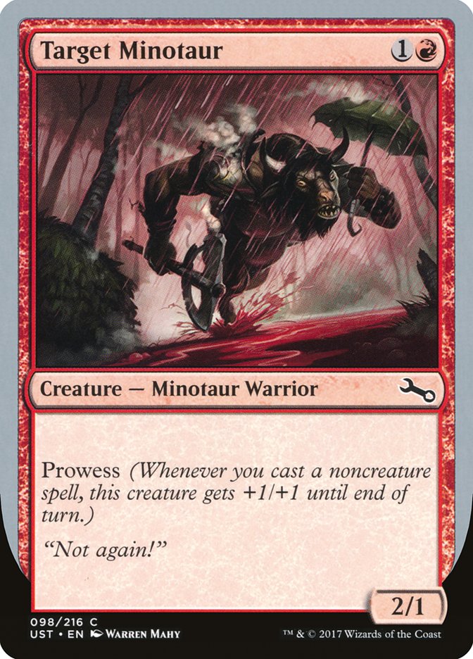 Target Minotaur (Rain Art) [Unstable] | Gate City Games LLC