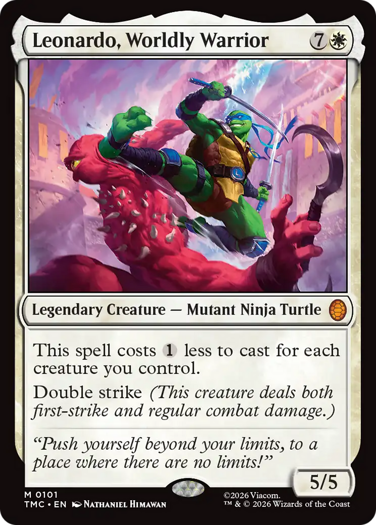 Leonardo, Worldly Warrior [Teenage Mutant Ninja Turtles Commander] | Gate City Games LLC