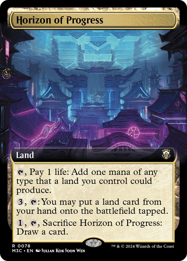 Horizon of Progress (Extended Art) (Ripple Foil) [Modern Horizons 3 Commander] | Gate City Games LLC