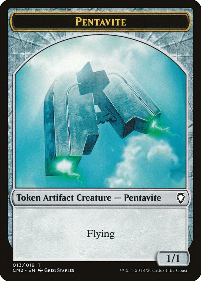 Pentavite Token [Commander Anthology Volume II Tokens] | Gate City Games LLC