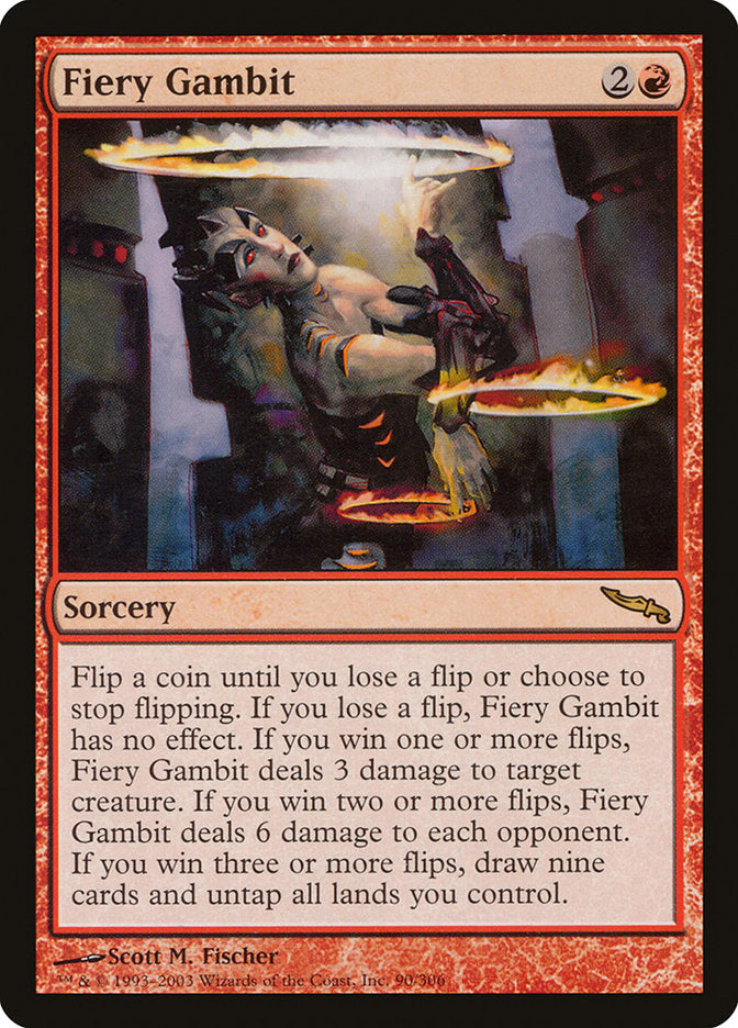 Fiery Gambit [Mirrodin] | Gate City Games LLC