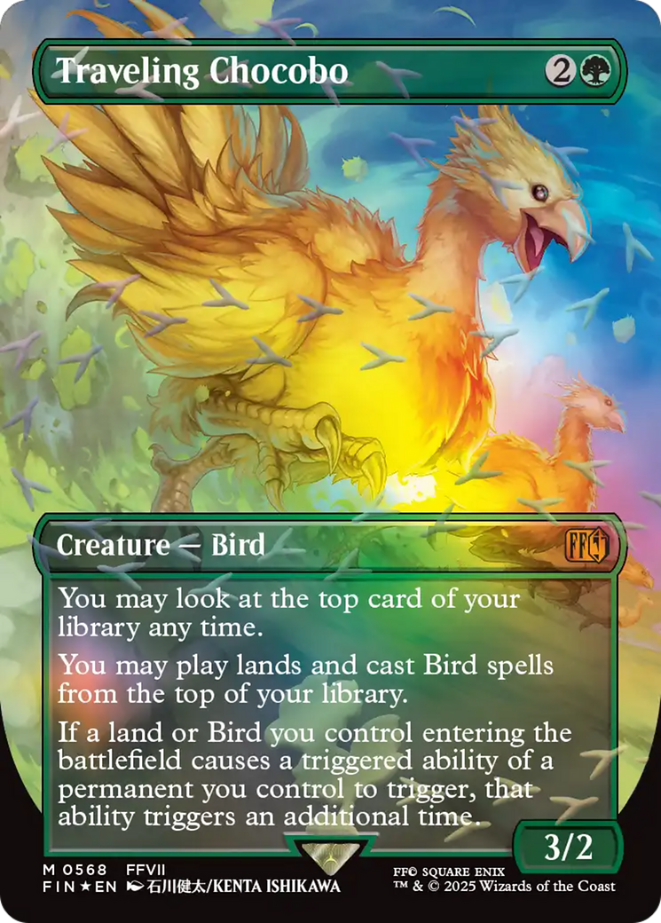 Traveling Chocobo (Borderless) (Chocobo Track Foil) [FINAL FANTASY] | Gate City Games LLC