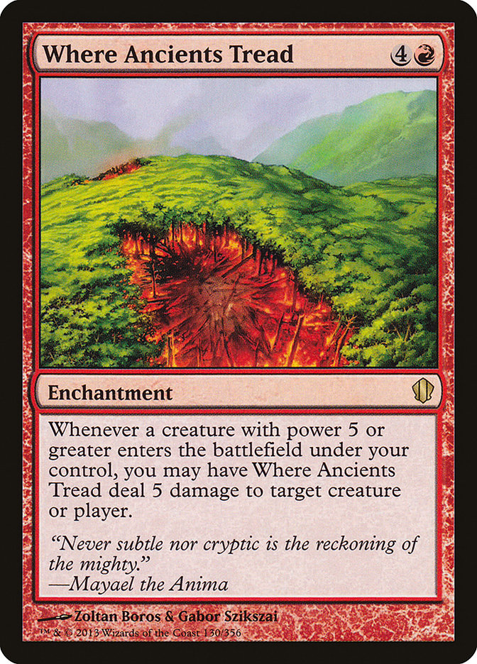 Where Ancients Tread [Commander 2013] | Gate City Games LLC