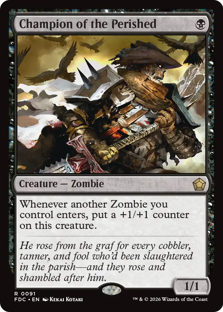 Champion of the Perished [Foundations Commander] | Gate City Games LLC