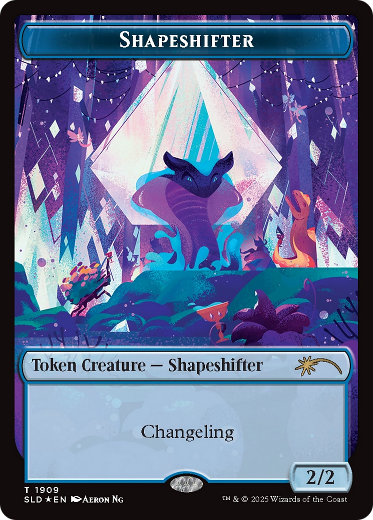 Shapeshifter Token (1909) (Double Rainbow Foil) [Secret Lair Drop Series] | Gate City Games LLC