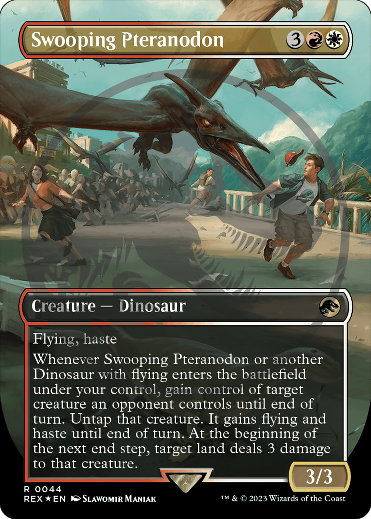Swooping Pteranodon (Emblem) (Borderless) [Jurassic World Collection Tokens] | Gate City Games LLC