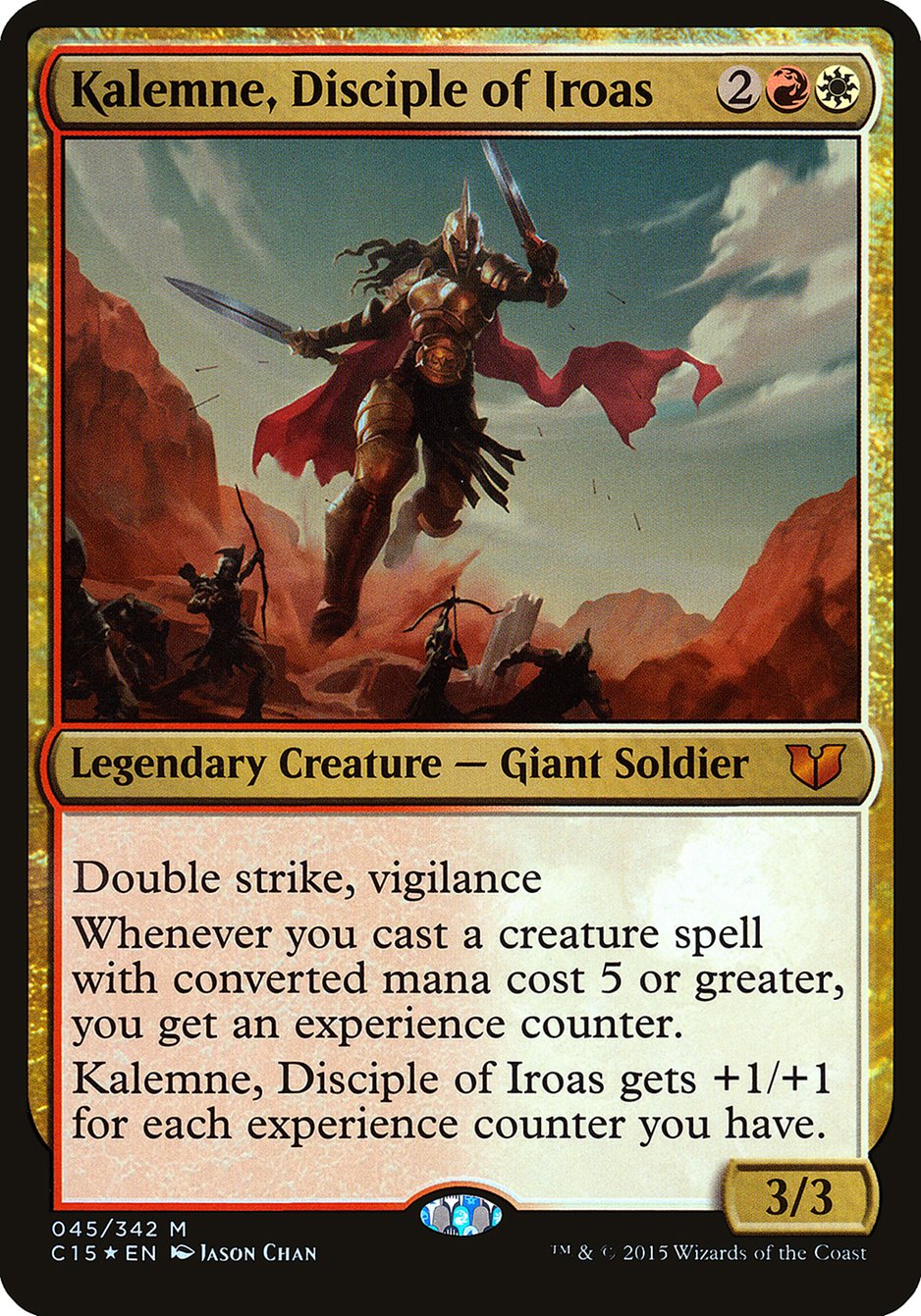 Kalemne, Disciple of Iroas (Oversized) [Commander 2015 Oversized] | Gate City Games LLC