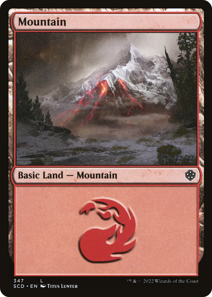 Mountain (347) [Starter Commander Decks] | Gate City Games LLC