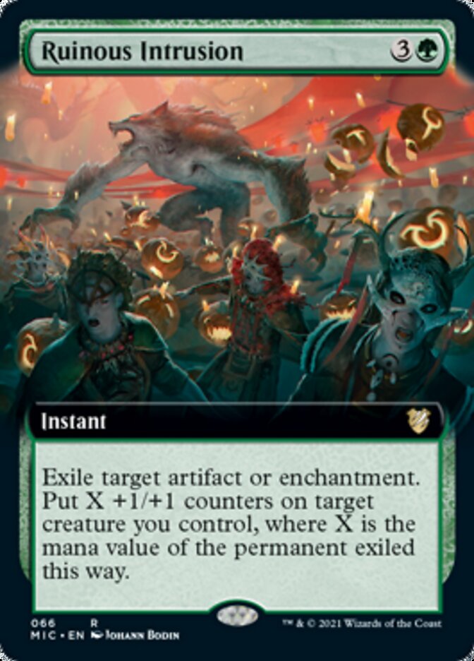 Ruinous Intrusion (Extended Art) [Innistrad: Midnight Hunt Commander] | Gate City Games LLC