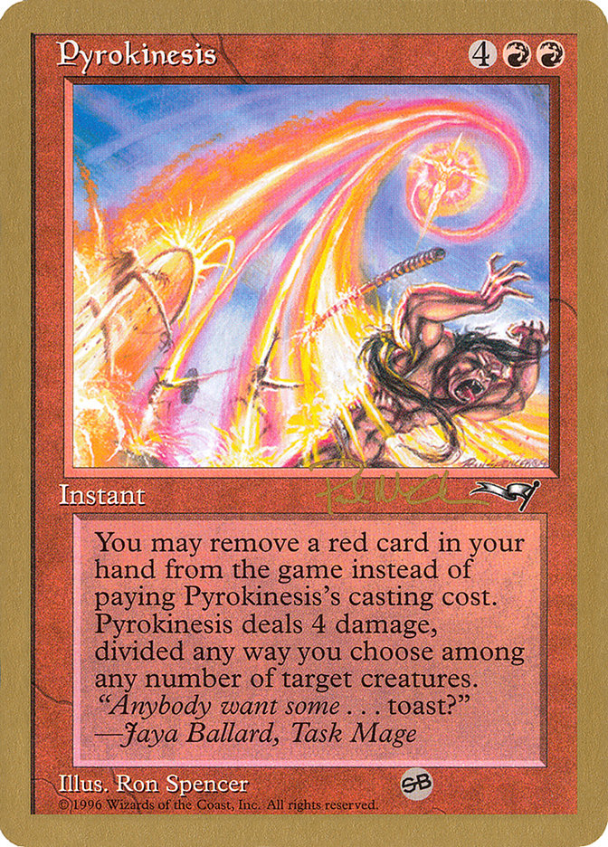 Pyrokinesis (Paul McCabe) (SB) [World Championship Decks 1997] | Gate City Games LLC