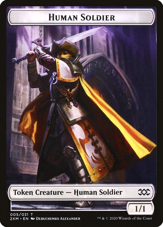 Human Soldier Token [Double Masters Tokens] | Gate City Games LLC