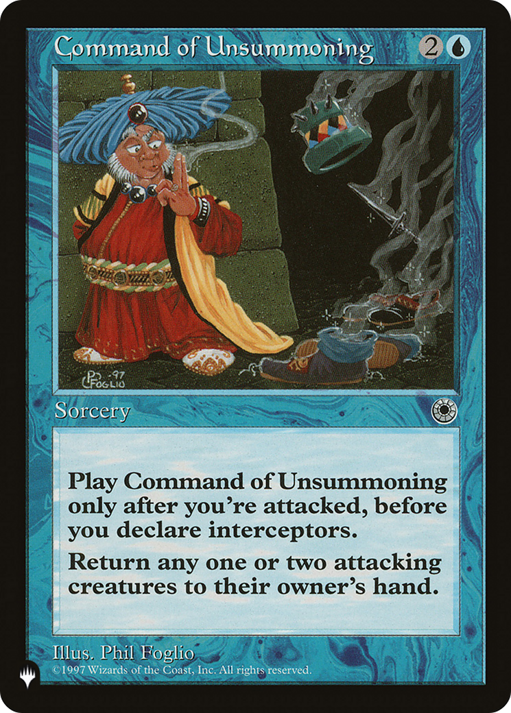 Command of Unsummoning [The List] | Gate City Games LLC