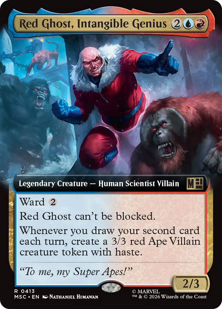 Red Ghost, Intangible Genius (Extended Art) [Marvel Super Heroes Commander] | Gate City Games LLC