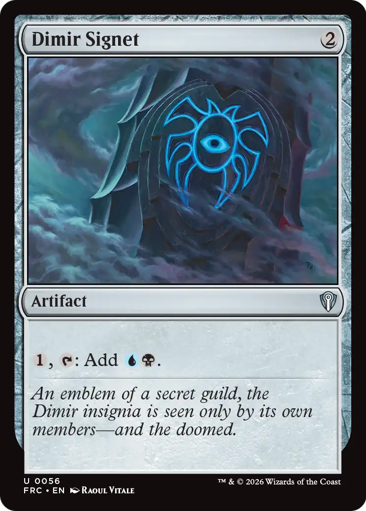 Dimir Signet [Reality Fracture Commander] | Gate City Games LLC