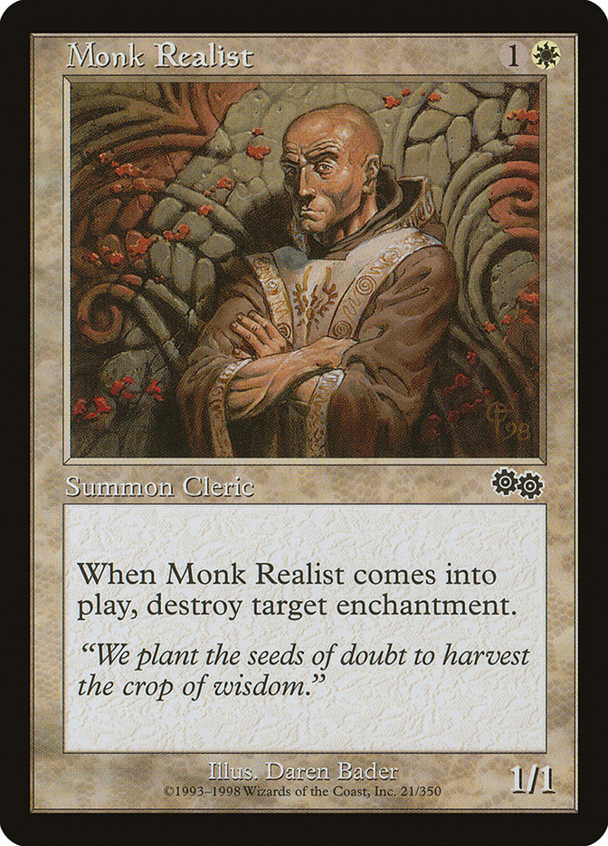 Monk Realist [Urza's Saga] | Gate City Games LLC