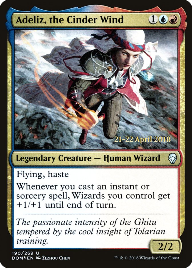Adeliz, the Cinder Wind [Dominaria Prerelease Promos] | Gate City Games LLC