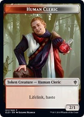 Human Cleric // Food (18) Double-Sided Token [Throne of Eldraine Tokens] | Gate City Games LLC