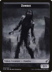 Ob Nixilis, Reignited Emblem // Zombie (010) Double-Sided Token [Commander 2019 Tokens] | Gate City Games LLC
