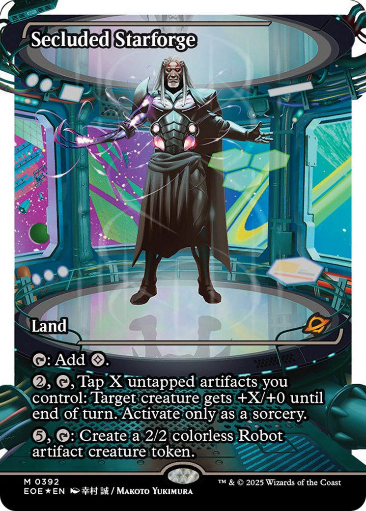 Secluded Starforge (Showcase) (Fracture Foil) [Edge of Eternities] | Gate City Games LLC