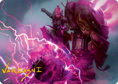 Voltage Surge Art Card (Gold-Stamped Signature) [Kamigawa: Neon Dynasty Art Series] | Gate City Games LLC